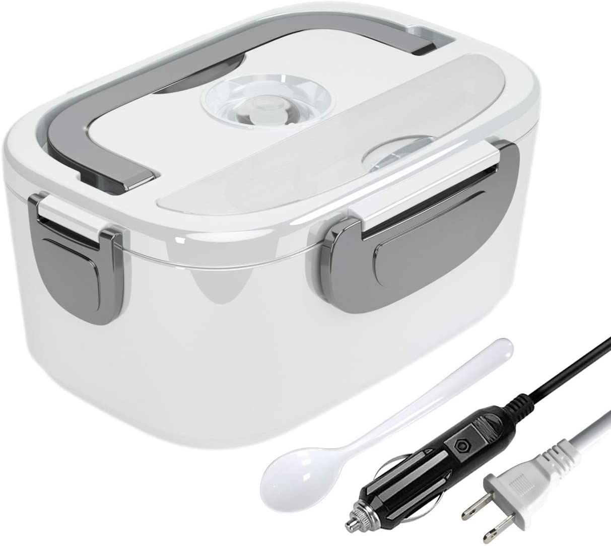 Electric Lunch Box Food Heater for Work - 12V/24V/110-220V Food Warmer for Car T