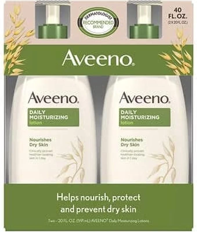 Aveeno Active Naturals Daily Moisturizing Lotion, Twin Pack 20 OZ