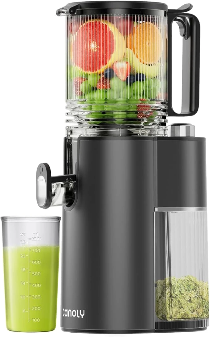 EanOruus Cold Press Juicer – 5.3-Inch Wide Feed Chute