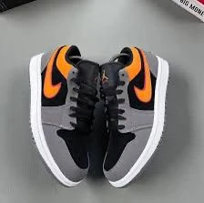 Nike Air Jordan 1 Low SE Flight Club Men's Shoes Black/Magic Ember/White/Sundial