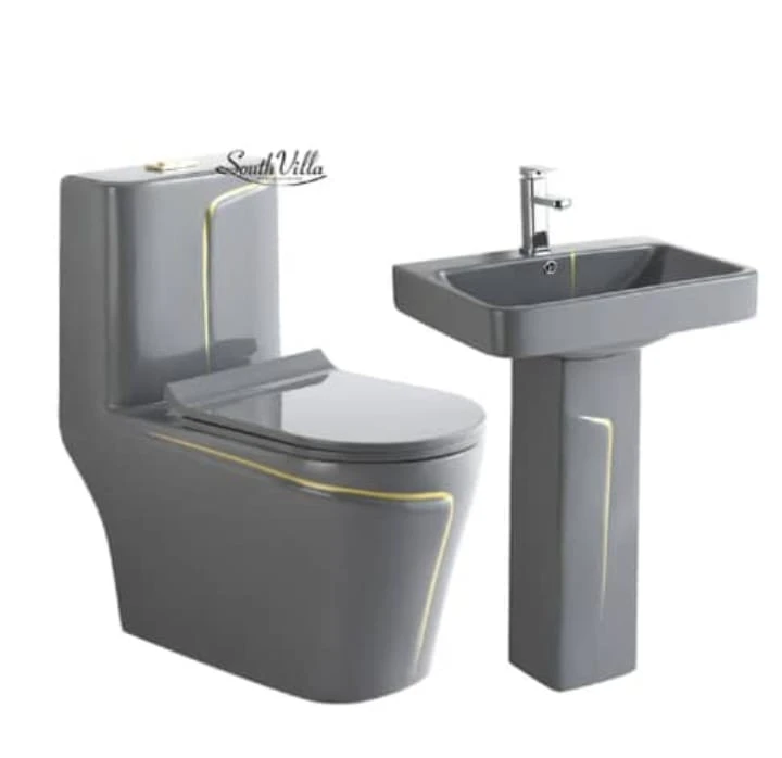 Luxury Gold ceramic Bathroom set