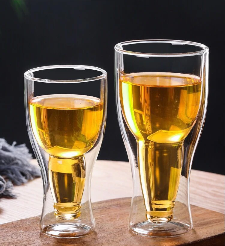 Double Wall Glass Beer Cu...