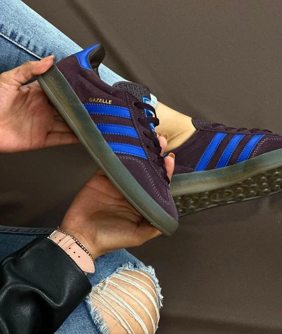 Adidas Gazelle Indoor sneaker in the "Shadow Maroon