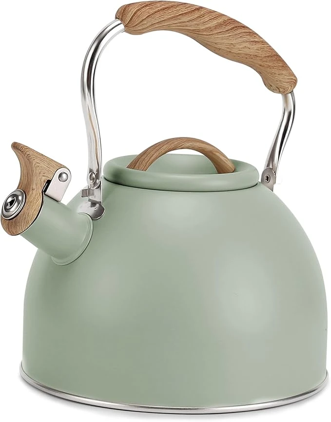 Tea Kettle, Vegoran 100 OZ / 3 Liter Whistling Tea Kettle, Tea Pots for Stove To