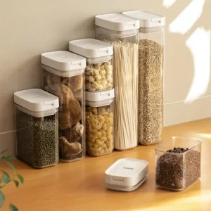 Transparent Airtight Plastic Food Storage Box Container Set of Kitchen Container
