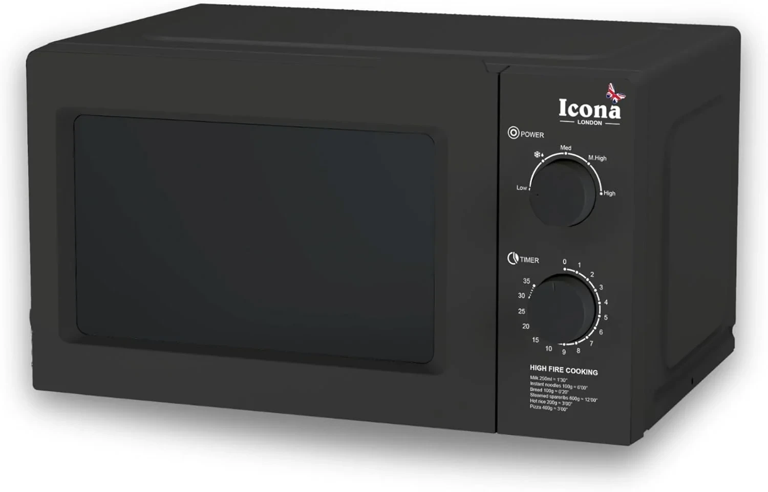 Icona 20L Multi-Purpose Standard Electrical Microwave Oven – 700W Baking Oven wi