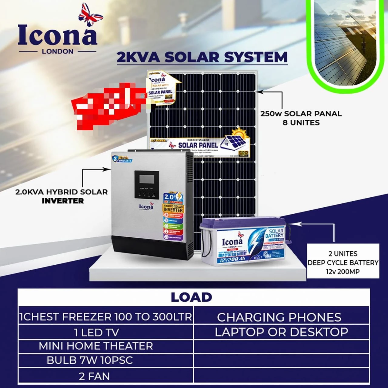 Icona 2KVA Solar System