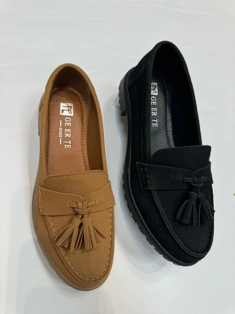 Chloe Women Tan Chunky Loafers
