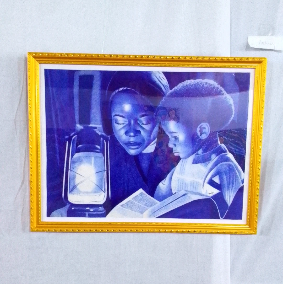 Light of Hope Medium: Ballpoint pen on paper Size: A2 40x50cm