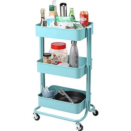 3-Tier Storage Trolley on Wheels