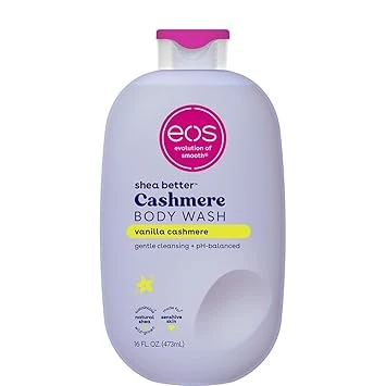 eos Cashmere Body Wash – Vanilla Cashmere, Moisturizing Body Wash, Creamy Gel Fo