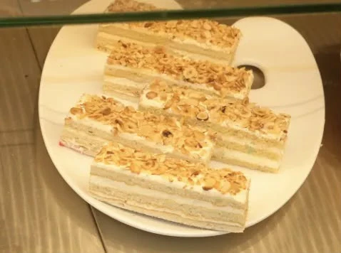Vanilla Slice Cake Cake slice or serving