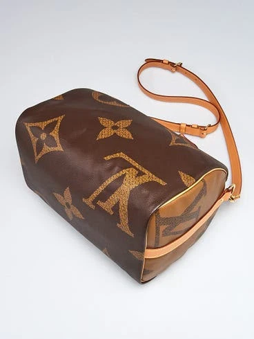 LOUIS VUITTON Monogram Giant Canvas Reverse Speedy Bandouliere 30 Bag