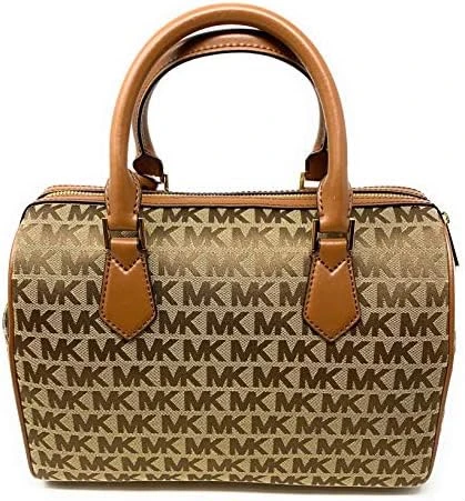 Michael Kors Bedford Large Duffle Satchel - Ebony/Beige